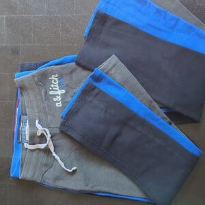 Abercrombie kids flare leg sweats small 3 pairs!
